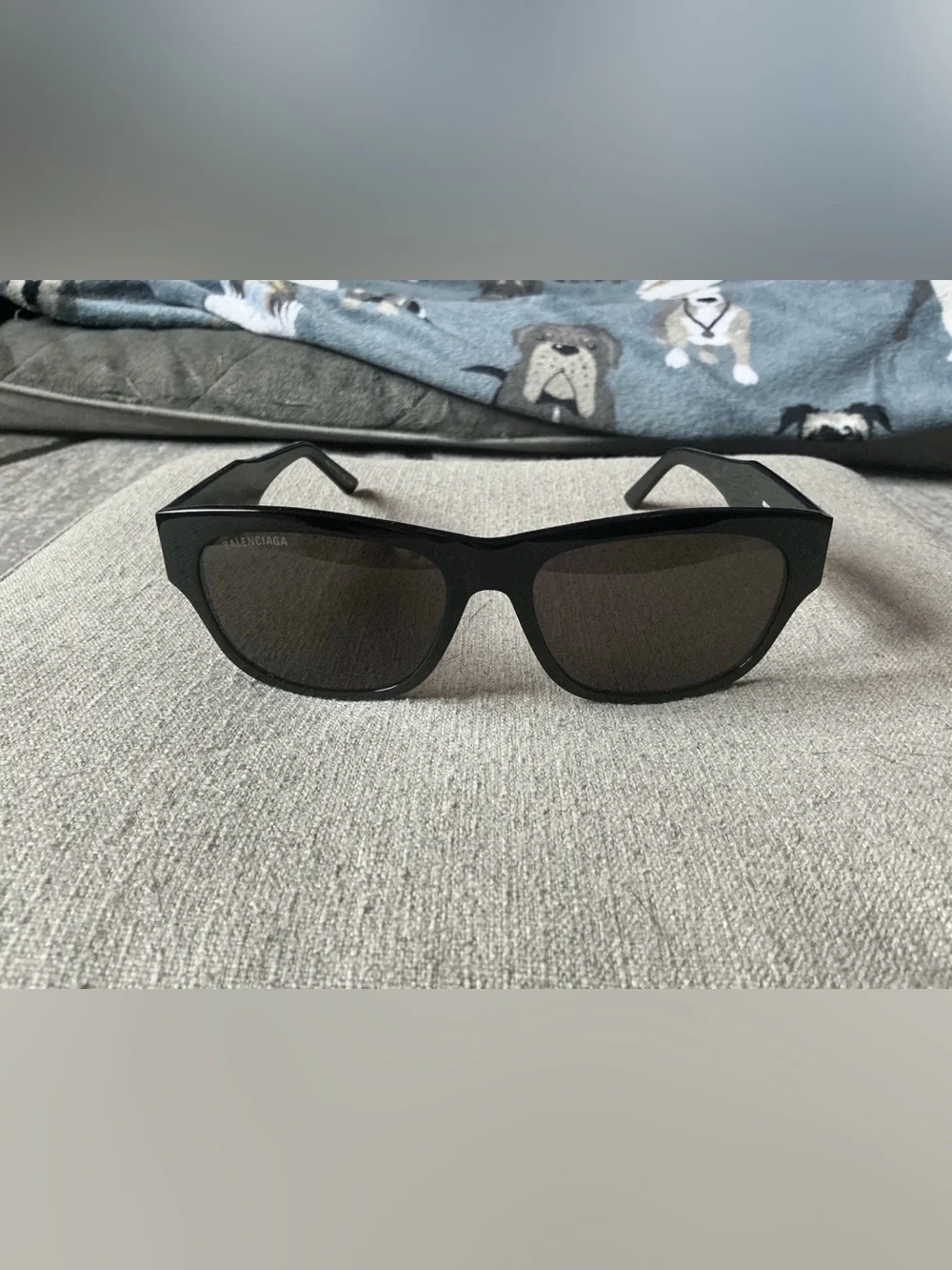 Balenciaga Black Men’s BB0164S Rectangular Sunglasses
